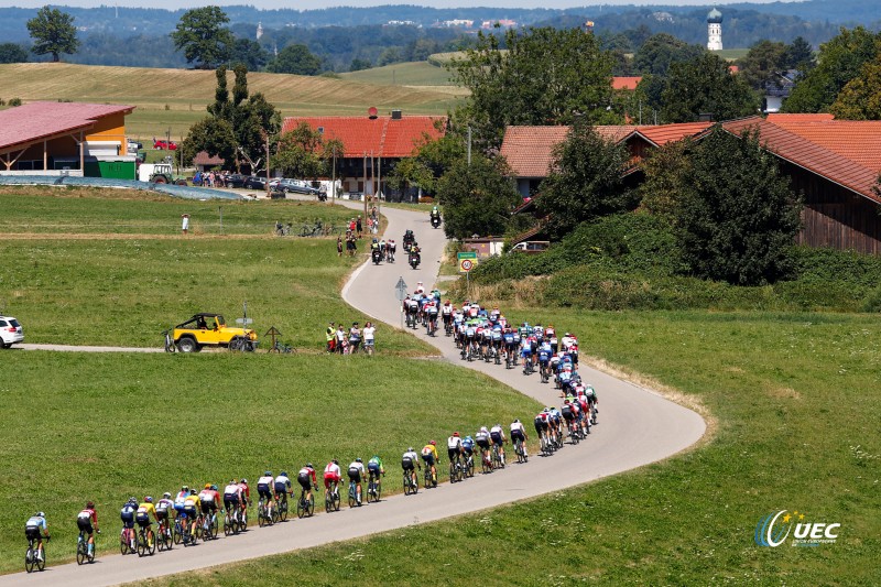 European Championships Munich 2022 - 2022 UEC Road Elite European Championships - Men's Road Race - 14/08/2022 - Scenery - Peloton - photo Luca Bettini/UEC/SprintCyclingAgency?2022